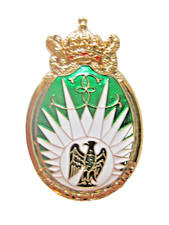 RARE INSIGNE DRAGONS PARACHUTISTES 13° RDP (EN TRANSLUCIDE DORE) Y. DELSART