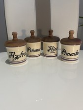 4 Pots De Cuisine Vintage” boîte De Rangement Epices “
