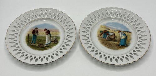 Lot assiettes ajourées - lot,