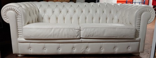 Canapé chesterfield cuir - chesterfield, en
