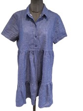 Très Belle Robe Bleu Coton