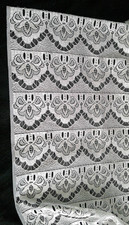 Très beau Voilage 1,10mx0,88m de Large Blanc Satin