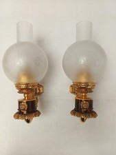 Appliques murales bronze doré