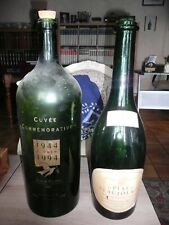 2 anciennes bouteilles vides mathusalem jeroboam rehoboram 1944 1994 (6 litres)