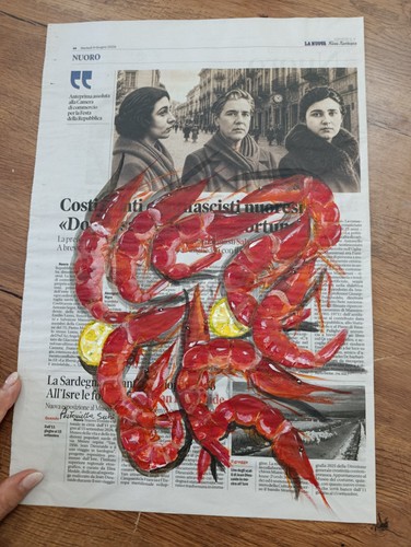 Tableau original gambas sur - original, de