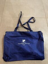 Sac à main bleu courrèges parfums paris, 38x28cm EBAY