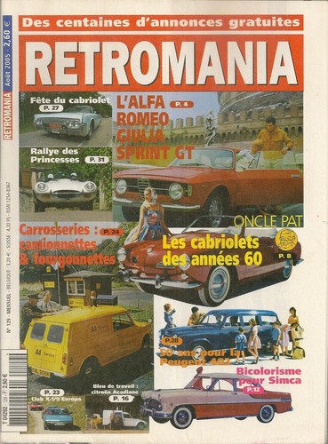 Retromania 129 alfa giulia - retromania,