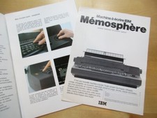 CATALOGUE PUBLICITAIRE MACHINE A ECRIRE IBM MEMOSPHERE 1974
