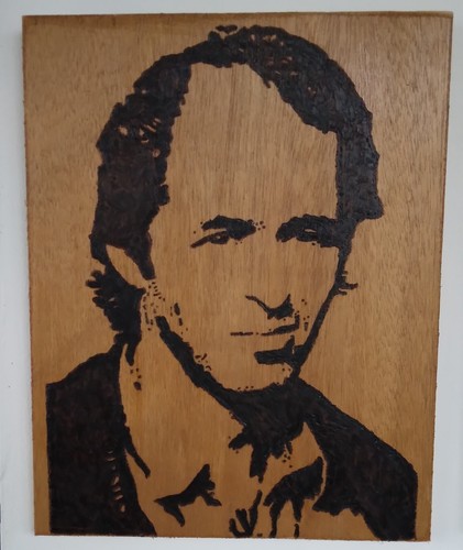 Tableau pyrogravure - tableau,
