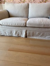 housse BEMZ en lin Designers Guild pour canapé IKEA Ektorp 2P