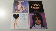 Lot 4 disques 45T de PRINCE Purple Rain -Batdance -When doves cry Sign the times