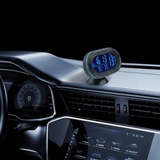 Combinaison thermomètre numérique et voltmètre tableau de bord voiture facile