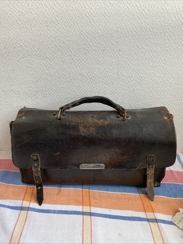 Ancienne sacoche cuir - sacoche, en