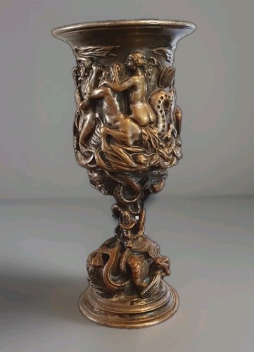 Calice bronze argenté - calice,