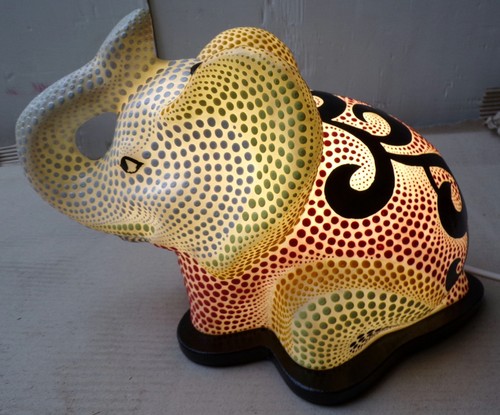Lampe abat jour éléphant - Éléphant, cm