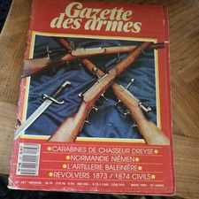 Revue GAZETTE ARMES n°187 1989 carabine dreyse vzor lefaucheux sabre browning