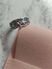 Bague argentée ouverte