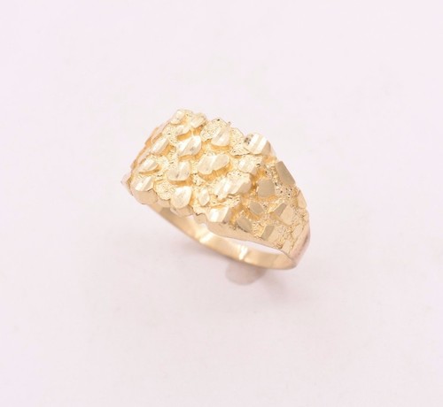 Bague carrée nugget or - bague,