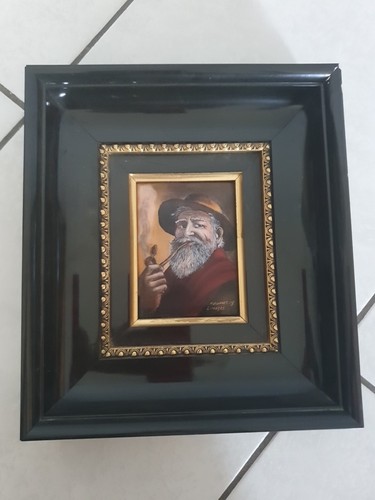Tableau emaux limoges homme - emaux,