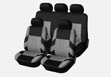 Ensemble Housses de Siège de Voiture 5 Places Universel lavable Gris