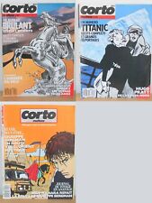 Lot de 3 magazines Corto