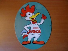 PB36 PLAQUES PUB tolée age d'or de l'Automobile n°92 : 21*27 cm IGOL coq