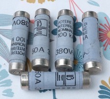 5x Potere DI fusible 14X51mm 50A 380V. Lot de 5