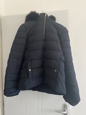 Doudoune Femme CAMAÏEU – Bleu Marine – Taille 44 FR – Capuche Fourrure