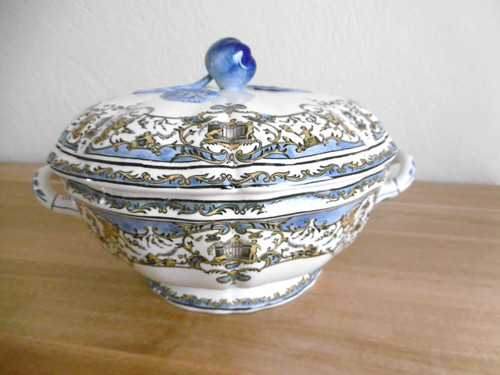 Soupiere faience gie decor - faience,