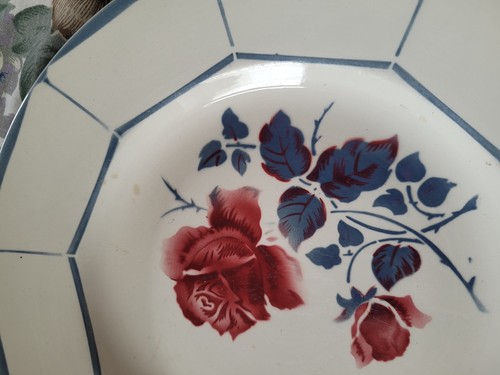 Ancienne assiette plate - ancienne,