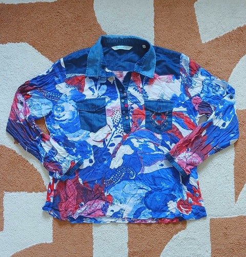 Chemisier desigual bimatière - chemisier,