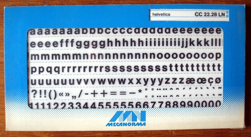 Mecanorma - (comme, letraset)