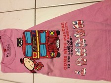 Tshirt  PUCCA A LONDRES manches longues rose fushia Enfant Fille 10 Ans