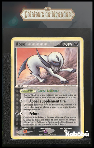 Carte pokémon absol ex - absol, 15/92