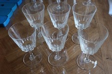 6 verres a eau en cristal