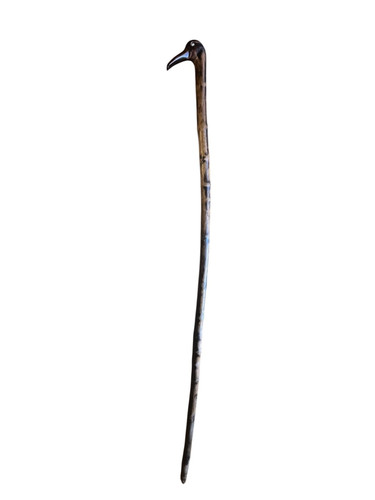 Canne ancienne sculptée xixe - canne,