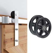 Accessoires de poulie à rouleau pour porte de grange, roue rail suspension