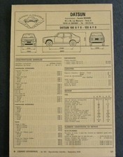 Fiche technique automobile