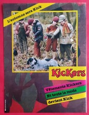 PUBLICITE  de PRESSE: Vêtements  Automne Enfants KICKERS Mode KICK 1981