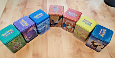 Lot de 7 Pokémon Tin Cube Vide rangement Dracaufeu Ectoplasma Pikachy Noctali...
