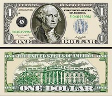 GEORGE WASHINGTON - BILLET "FANTAISIE 1 DOLLAR US" Collection Million Président