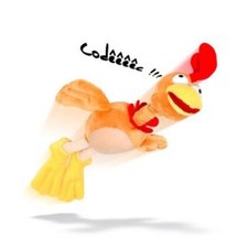 Poulet volant catapulte sonore en peluche à catapulter