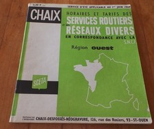 RARE SNCF - CHAIX REGION OUEST
