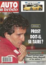 AUTO HEBDO N°790 GP HONGRIE / SPA / B. GACHOT / PORSCHE 968 / FERRARI ZAGATO