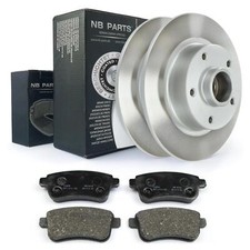 Disques de Frein 260mm + Garnitures Arrière Renault Scenic Megane Cc III EZ0 KZ0
