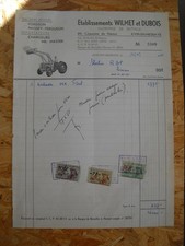 FACTURE TRACTEUR FORDSON - MASSEY-FERGUSON - CHARGEURS MIL MASTER / 1965