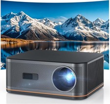 Videoprojecteur 4k avec WiFi 6 Bluetooth 5.2,  1500 ANSI, Projecteur Video AF