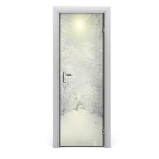 Tulup Autocollant de porte 75x205 cm autocollant - Forêt en hiver