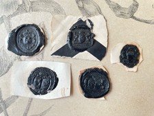 5 Cachets en Cire Sceaux