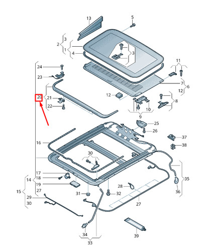 Audi déflecteur d air - audi, 4h